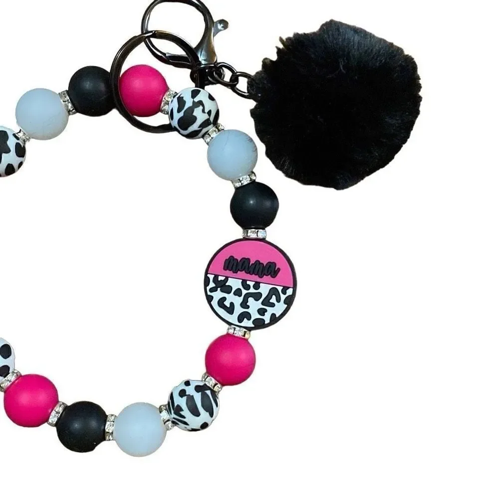 Beaded Wristlet Keychain
